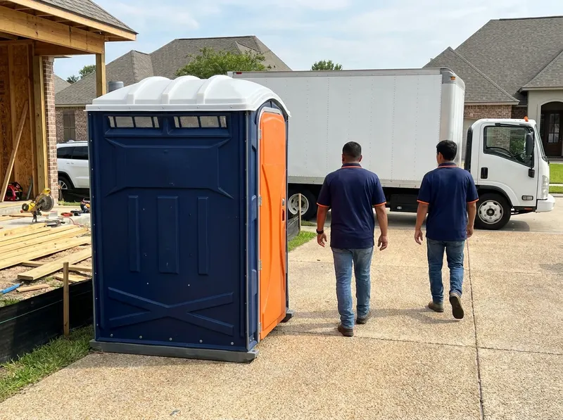 Construction Site Portable Toilet Rental in Baton Rouge, LA