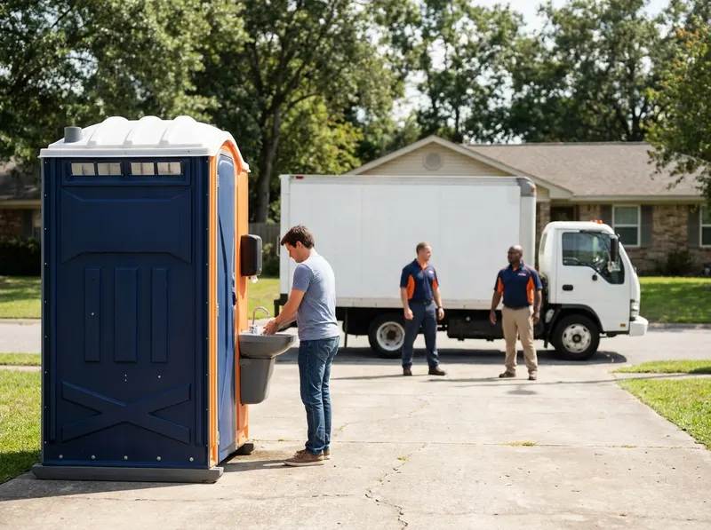 Flushing Portable Toilet Rental with Sink in Baton Rouge, LA